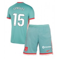 Atletico Madrid Clement Lenglet #15 Vonkajší Detský futbalový dres 2024-25 Krátky Rukáv (+ trenírky)